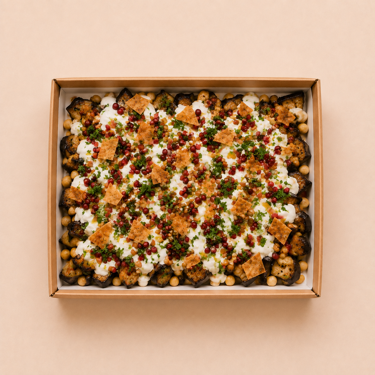 Aubergine Fatteh