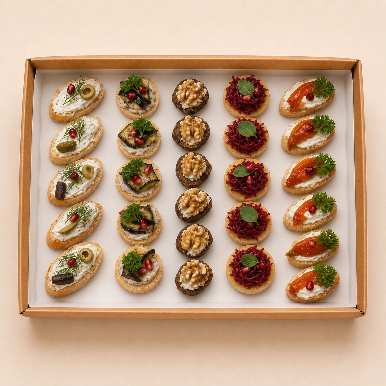 Syrian Canapé Selection — 25 Pieces