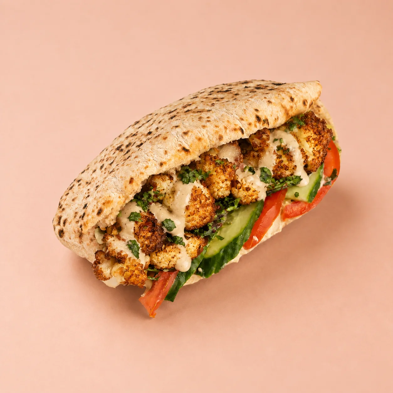 Roasted Cauliflower & Tahini Pita