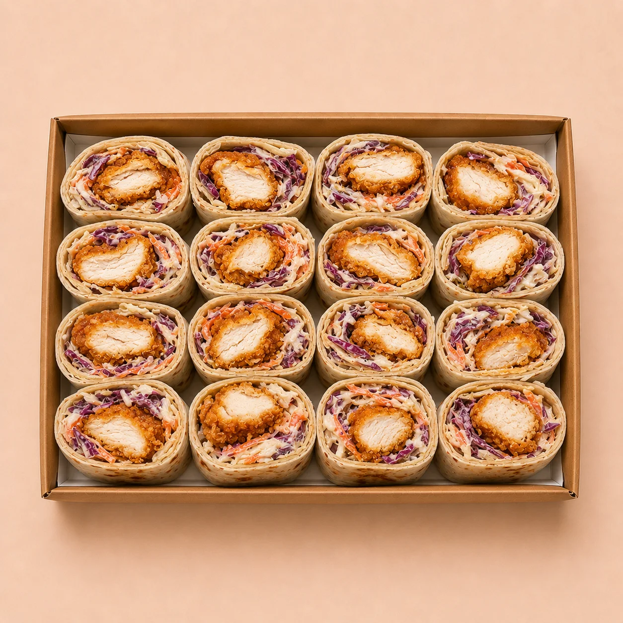 Crispy Chicken Half-Wrap Box – 16 Pieces